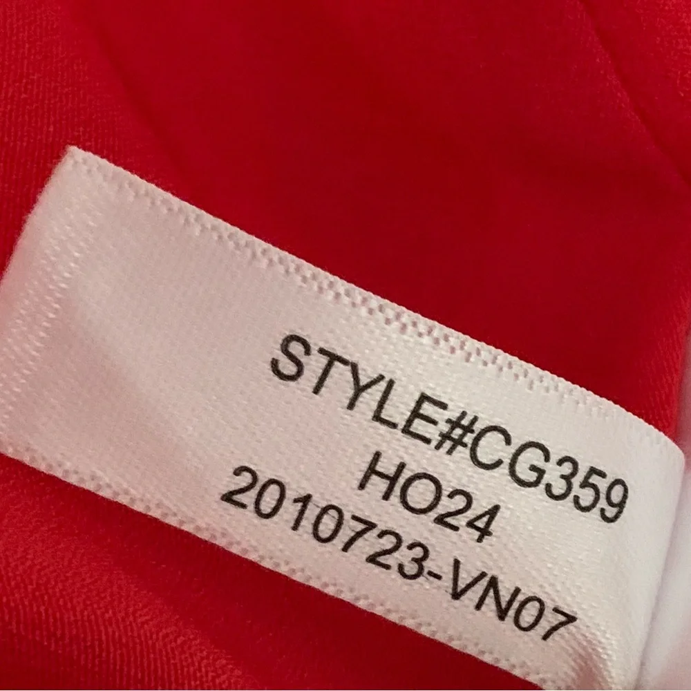 J. Crew Red Pleated Maxi Skirt